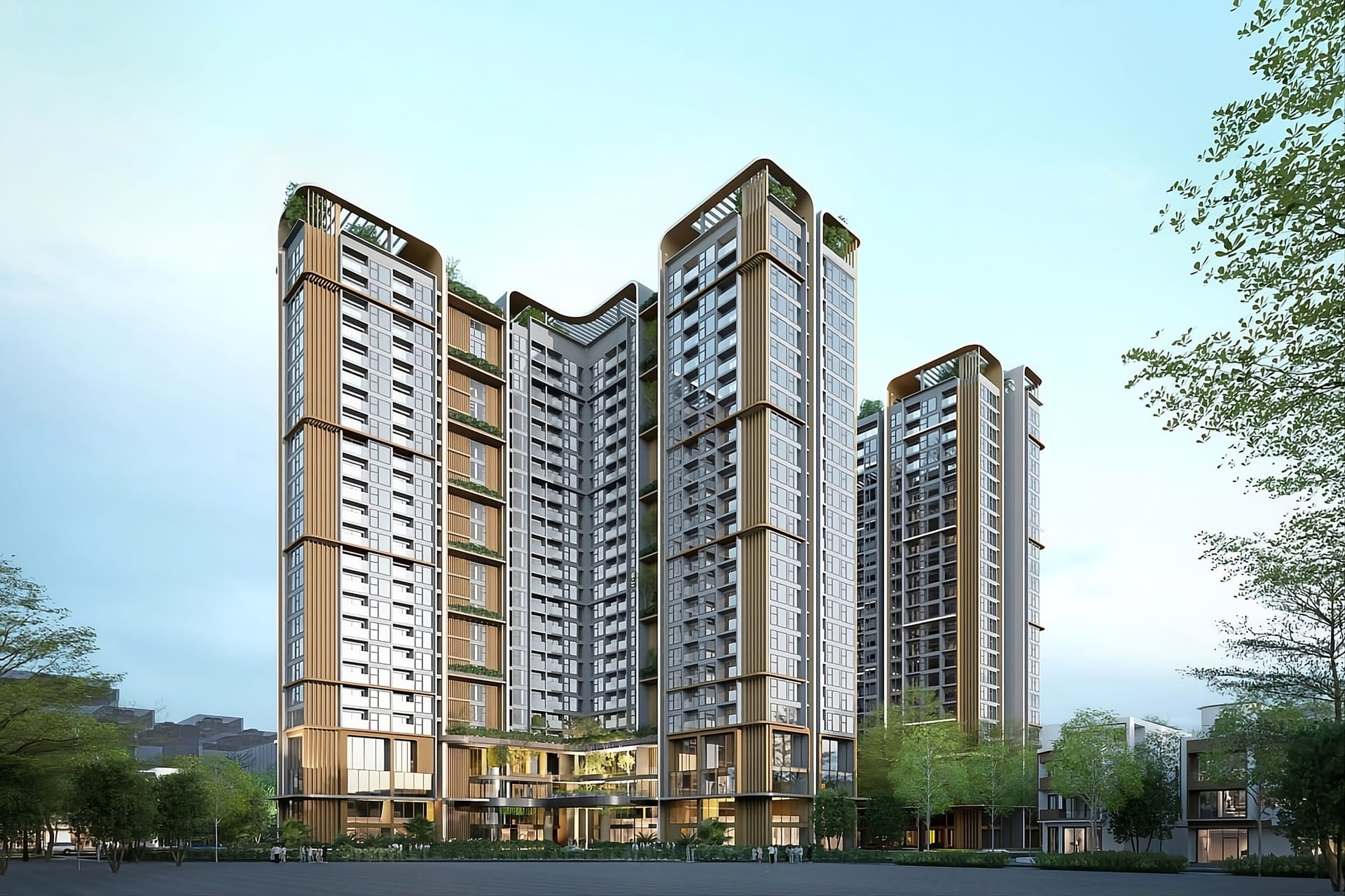 Căn hộ cao tầng tại The Vista Văn La
